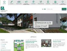 Tablet Screenshot of gymzl.cz